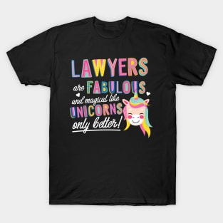 Lawyers are like Unicorns Gift Idea T-Shirt